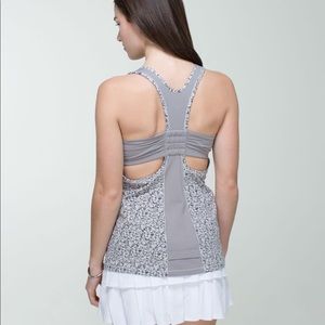LULULEMON | Tone It Tank | Petite Fleur Silver Spoon/Ambient Grey | Size 4